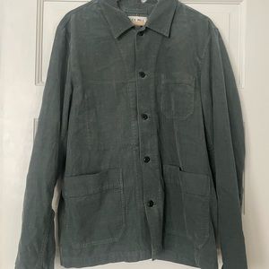Alex Mill green corduroy chore jacket mens medium